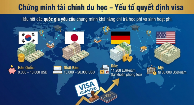 Chứng minh tài chính khi đi du học